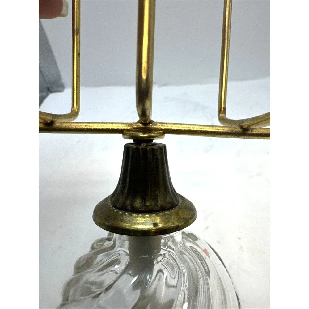 Antique napkin towel mail holder stand metal glass ornate Victorian unique